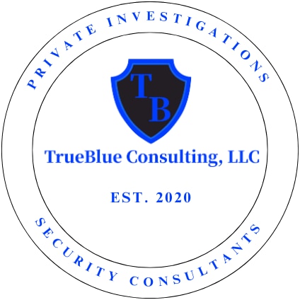 TrueBlue Consulting, LLC logo. Shield with the letters T and B.